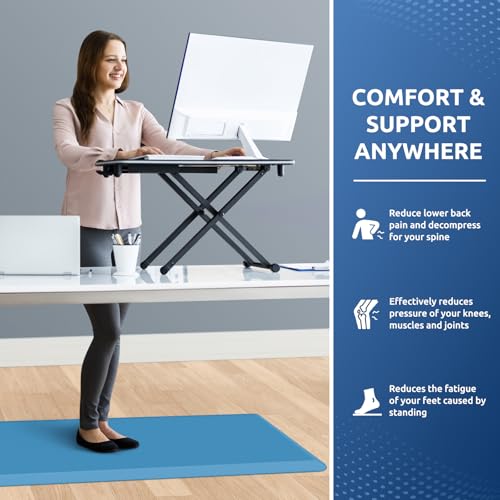 Image of 0.8 inch Thick Kitchen Mat Cushioned Anti Fatigue Rug Comfort Floor Mats | Water-Resistant, Non-Slip, Easy to Clean Comfort Floor Mat for Kitchen, Sink & Office, Multiple Colors & Sizes, 39 inch x 20 inch