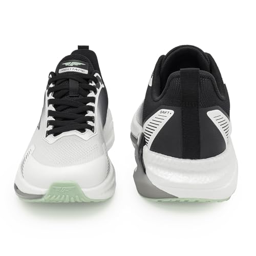 Image of Red Tape Men's Sneakers Grey Green Mesh Round Toe Lace-Up All-Day Comfort