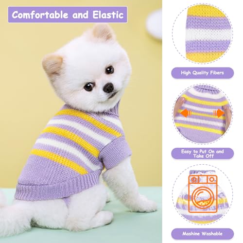 Lyneun Hundepullover für Weihnachten - Warm Strickpullover, Weihnachtspullover für Hunde - Haustier Kostüm Mantel