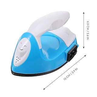 EXCEART Petit Fer à Repasser à Transfert Thermique Mini-fer Portable Mini Fer à Repasser -fer Électrique Machine Pour Projet De Vinyle Presse à Repasser Puzzle Perceuse à Chaud Abdos