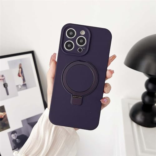 Coque silicone iPhone 13 antichoc ENILSA avec anneau de support magnétique