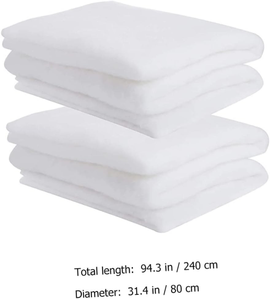 2pcs Artificial Snow Carpet for Christmas Decoration Thickened Snow Blanket for Winter Scene for Crafts and Holiday Decor Create a Festive Atmosphere