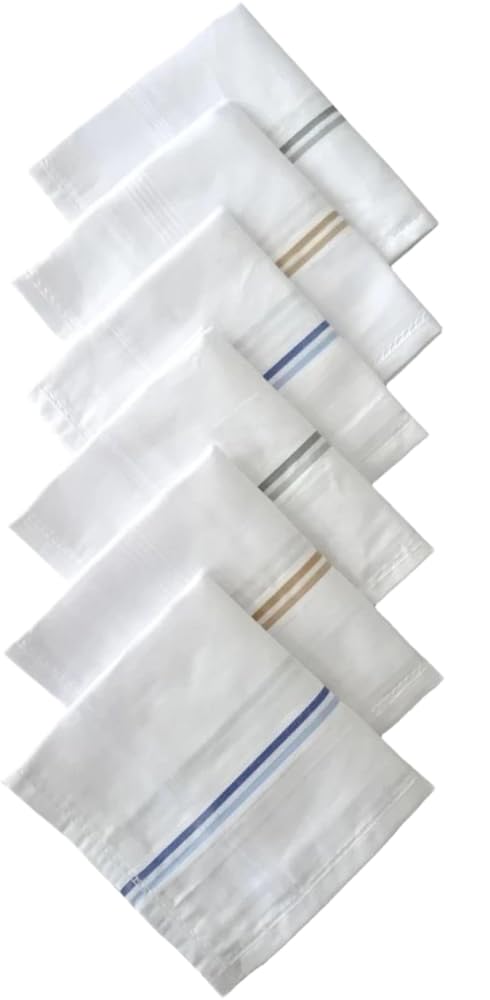 Handkerchief White Cotton Pack of 6-image-26