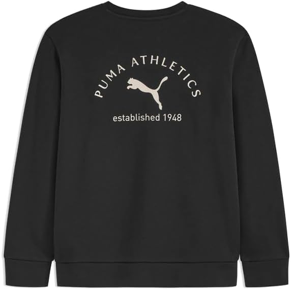 PUMA Kids Boys Class Pack Fleece Crew Neck Sweatshirt Casual - Black