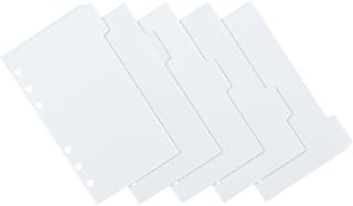 EXQUIMEUBLE Pasta De Arquivos 1 Conjunto De De Bolso De Arquivo Clipes De Fichário Blocos De Notas Saco De Armazenamento Grosso Sacos De Folhas Soltas Bolsos De Plástico De 6