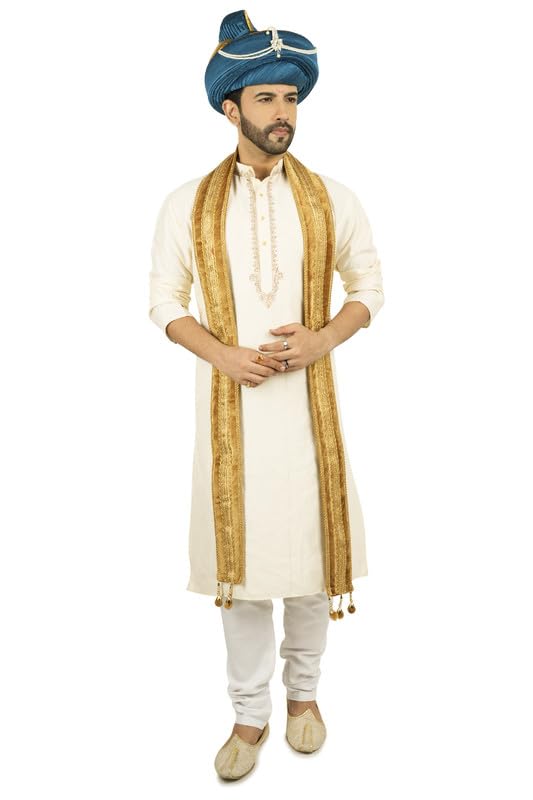 PRIYAKANT SAFAWALA Men's Maharashtra Peshwai Pagdi Topi SafaTurban For Wedding And Traditional Function Use It (Morpiece, Size - Free) 3
