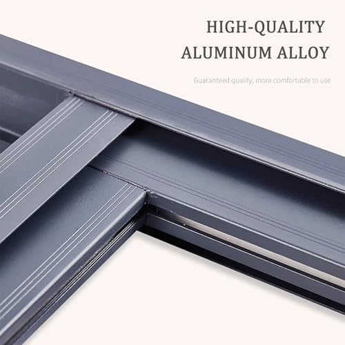 Ventana de sótano corredera horizontal gris de 40x40 cm para baño y cobertizo 7