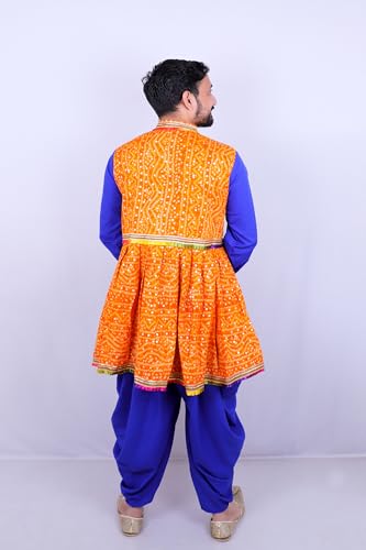 Image of Aglare Gujarati Kedia Dhoti Dress For Boys,kedia,Kurta set for boys small and adult,STITCHED Black