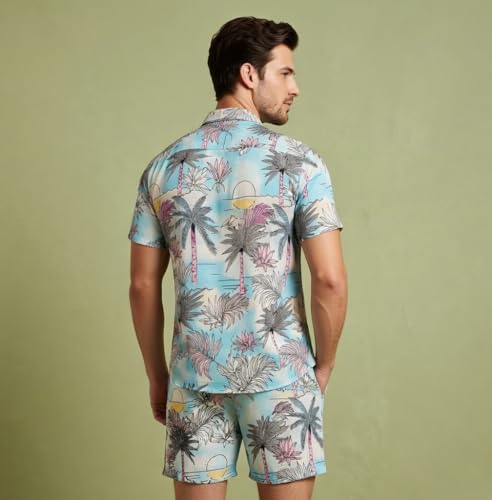 Image of GRECIILOOKS Men Co Ord Set for Men | Men Cord Set | Night Suit for Men | T-Shirt and Shorts Set for Men | Night Dress for Men | Pyjama Set for Men