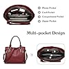 FANDARE Leichte Handtschasche Vintage Schultertasche Damen Umhängetasche Frauen Schulranzen PU Leder Wasserdicht für Shopper Reisen Arbeitstasche Messenger Tote Bags Braun #3