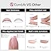 Curvlife Short Press on Nails, 30pcs Acrylic Fake Nails with Design Butterfly Style Full Cover False Nails for Women Reusable Kit with Nail Glue Adhesive Tabs Nail File