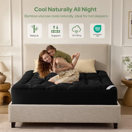 Image of BEDLORE Twin Mattress Topper, Thick Pillow Top Mattress Pad