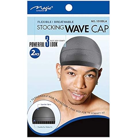 Magic Collection Stocking Wave Cap Black Colour 2 Pieces Cover