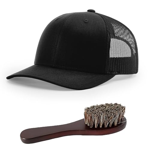 The Hat Pros | Richardson 112 Youth Trucker Hat Adjustable Snapback Bundle with THP Hat & Clothing Brush