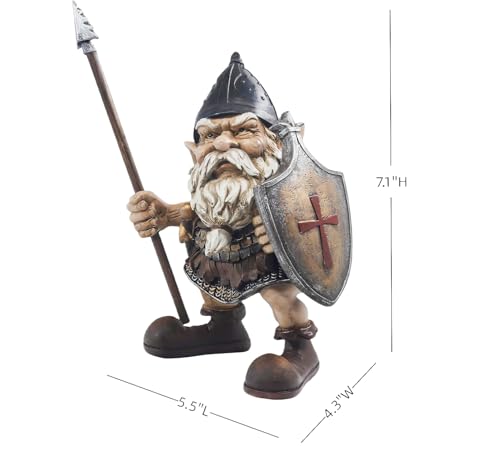 Figura Decorativa Enano Vikingo Guerrero Norse miniatura 5
