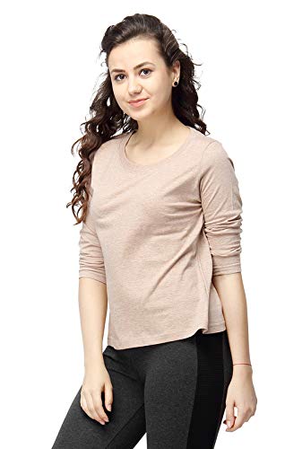 Image of PINACOLADA Women's Raglan Sleeve Top for Casual Wear | Crew Neck | Short Sleeve | Poly Cotton Top Crafted with Regular Sleeve & Comfort Fit for Everyday Wear