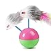 HomeSoGood 2pcs Tease cat Tumbler mice Toys,False Feather Mice Ball Toys Kitten Pet Dog(Mix)
