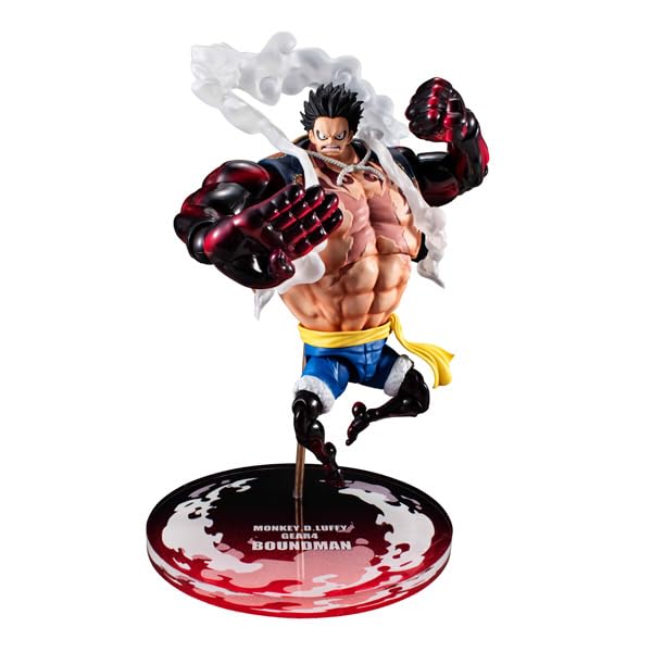 Megahouse Figura Articulada Monkey D. Luffy Gear4 Boundman One Piece - Variable Action Heroes MH846168 Multicolor - Figura Coleccionable - Ideal para los Fanaticos del Anime