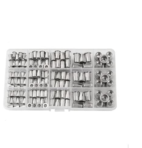 Kit d'écrous à rivets en acier inoxydable M3 à M8 DShanLa de 150 pièces pour vos fixations