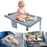 Toddler Airplane Bed - Airplane Seat Extender for Kids - Barrier Designed Flyaway Kids Bed Airplane with Pockets - Portable Plane Bed Foot Rest for Flights Travel Essentials Soft Flexible Edge