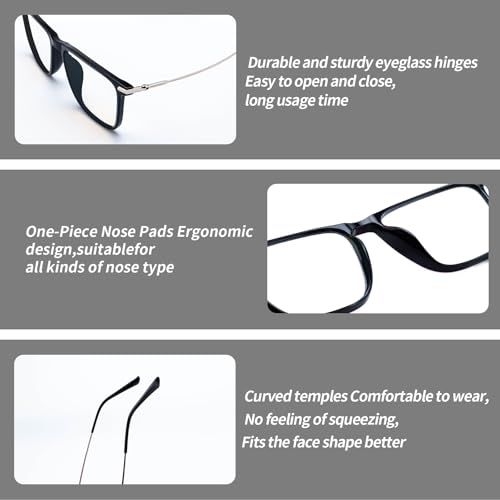 Image of Professional Red /Green Color Blind Glasses for men, Titanium alloy Frame, Lightweight, Black,Indoor /Outdoor use
