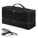 Estuche de almacenamiento para secador de pelo, estuche de viaje para herramientas de pelo, bolsa de viaje para guardar la plancha de pelo, estuche protector de almacenamiento y organización para