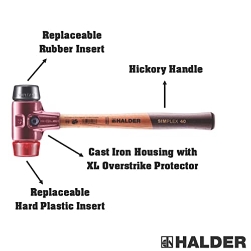 Halder Usa - Simplex Mallet With Black Rubber And Red Plastic Inserts (3026.04) #TOP1