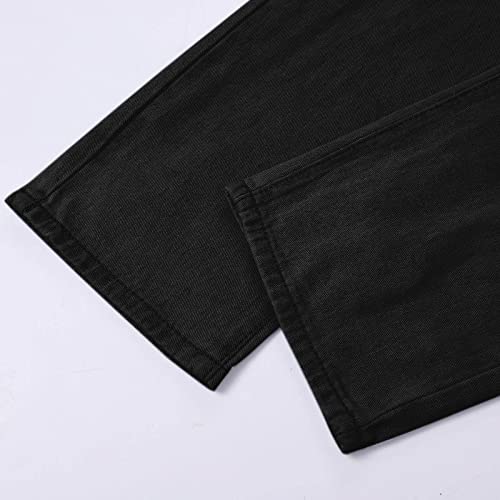 Jeans Herren Stretch Regular Fit Jeanshose Hose Denim Blau Outdoor Hosen Sweatpants y2k Open Leg Jogger Männer Hose Pants Vintage Loose Hip Hop – Bild 5