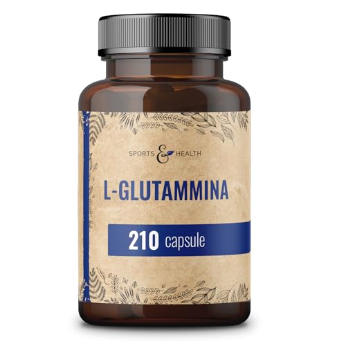 Capsule di L-Glutammina 750 mg, 210 pz, Vegano