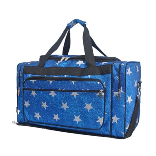 NGIL Canvas 23" inch Duffle Bag (Glitter Super Star-Royal)