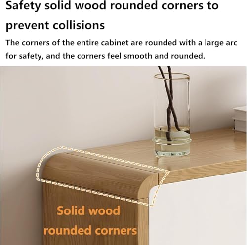 Image of The Artment your artistic apartment Sanctum 3 Door Drawer Wooden Shoe Organizer Cabinet, Footwear Stand for Entryway, Hall | Space Saving Design | Home Furniture for Home (Size - 80x24x118 CM)
