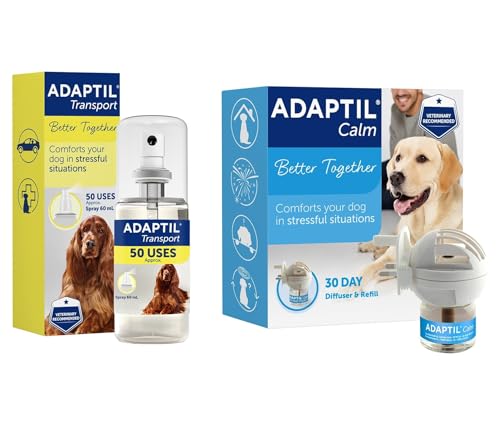ADAPTIL Calm Transport Spray with Calm Home 30 Day starter kit - Diffuser and Refill
