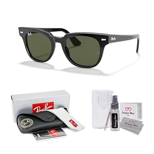 Ray-Ban RB2168 METEOR Square Sunglasses For Men For Women +BUNDLE with ACCESSORY EYEWEAR KIT2