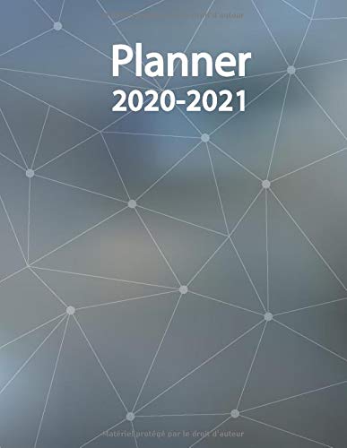 18 month planner 2020-2021 8.5x11: Planner 2020-2021 Academic Year Weekly and Monthly | 18 month planner july 2020-december 2021 | large print daily ... planner 8.5 x 11 inches (French Edition)