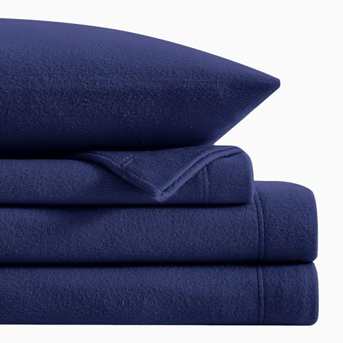 Softan Fleece Sheets Queen Size, Flannel Like Soft, Velvet Polar Microfleece Sheets for Winter, Dark...