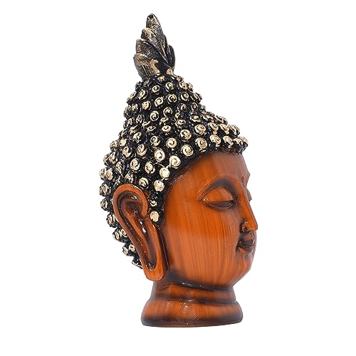 5 inch Calm Buddha Tabletop Figurine Wooden Finish Poly-Resin Statue for Mindfulness, Peace, Home Decor (5 inch) — photo — 4 of 9