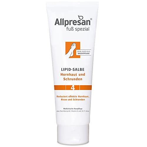 Allpresan Fuß spezial Nr. 4 Lipid-Salbe gegen Hornhaut und Schrunden - Fußsalbe zur täglichen Pflege verhornter Füße - 125 ml