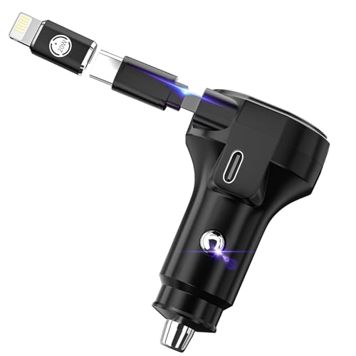 FARSENSE USB-C Car Charger, 45W 2-in-1 PD Fast Charger with