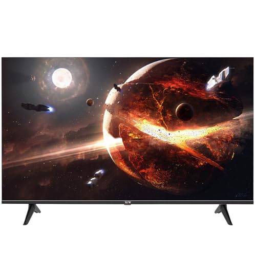 XUW Smart TV UHD 4K de 50 pulgadas, televisor con retroiluminación D-LED, diseño sin bordes, interfaz HDMI USB DVB-T2/S2 RJ45, pantalla grande para sala de estar, dormitorio, entretenimiento en el