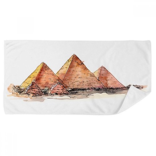 Serviette de bain pyramide de Gizeh 35x70cm multicolore douce pour la douche