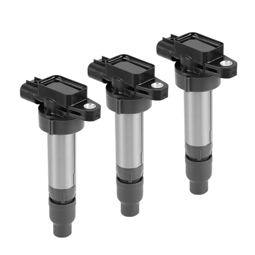 車用 イグニッションコイル 3本セット 33400-76G21 33400-85K10 スズキ ワゴンＲ MH21S MH22S MH23S MC21S エブリィ DA62V DA62W DA64V DA64W ジムニー JB23W キャリイ DA63T DA65T ＭＲワゴン MF21S MF22S マツダ ＡＺ－ワゴン MD21S MD22S MJ23S用 点火コイル 高い耐久性 互換