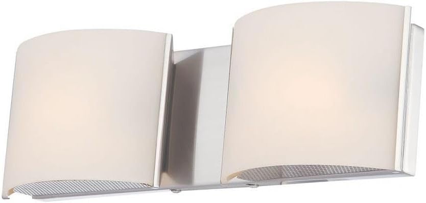 Pandora 2 LT Bath and Vanity w White Opal Glass and Chrome Finish