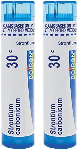 Boiron Strontium Carbonicum 30C para la congestión de la cabeza - 80 pellets (paquete de 2)