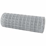 Qnhdfrt Eurozaun 0,4 m x 25 m Gartenzaun aus PVC-beschichtetem Eisen Maschendrahtzaun für Garten und Beetbegrenzung stabiler Zaun zur Grundstücksgestaltung und dekorativen Abgrenzung