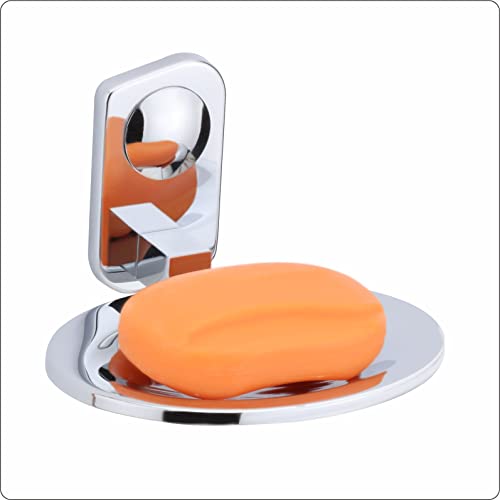 Image of EASYHOME FURNISH soap Dish soap case Stand soap Holder for washbasin sabu dani soap Box for Bathroom Accessories Hardware soap Holders dispensers CM06(304 Stainless Steel,Chrome Finish,Anti Rust)