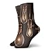 Produktbild Hectwya Crew Socks Vintage Glowing Glühbirnen Icon Set Damen Knielange Socken Oberschenkel Hohe Socken Kompressionsstrumpf