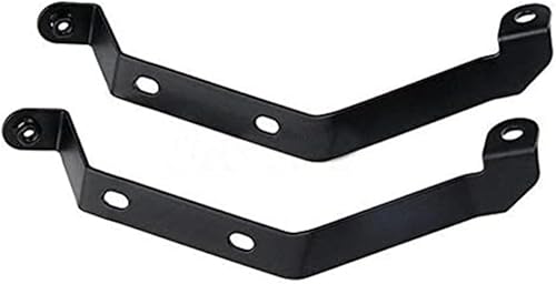 Miniatura 4 de RUSIHO - Parabrisas retro para motocicleta de 7 pulgadas para Harley Touring Cafe Racer Old School Bobber Touring Dirt Bike (Golss negro y