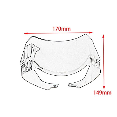 Midimttop - Deflectores de viento para parabrisas de doble burbuja, ajuste de flujo de aire para Triu-mph Street Triple RS765 R765 RS 765 R 765, accesorios 2020 2021 2022 (Humo ligero)