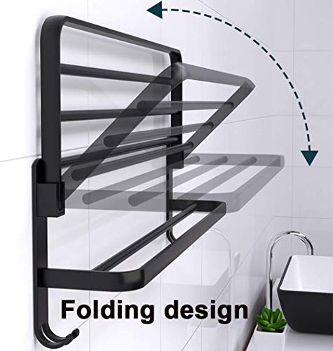 Porte-serviettes de bain pliable pour optimiser les petits espaces