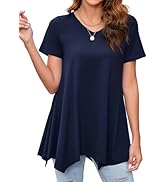 T-shirt, carreaux, encolure tunique, manches 3/4, vanille | Ulla Popken